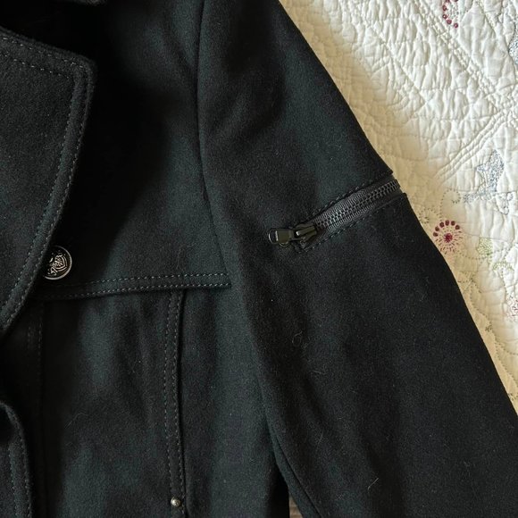 Size Large Women's Buffalo by David Bitton Black Jacket Button Front, Collared, - Picture 7 of 10